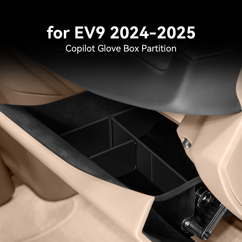 Tech Car Accessories - Handschoenenkastje-organizer voor Kia EV9 2024-2025, opbergbak