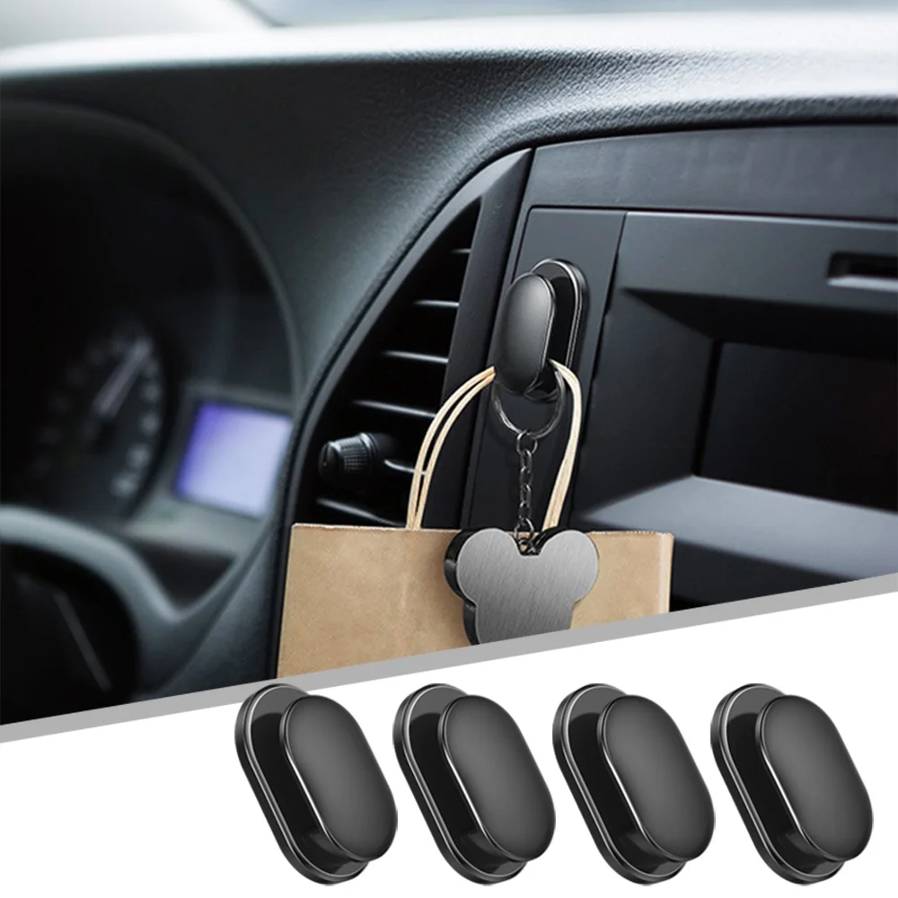 Tech Car Accessories - Mini-autohaken voor interieuropslag, houder voor USB-kabel,